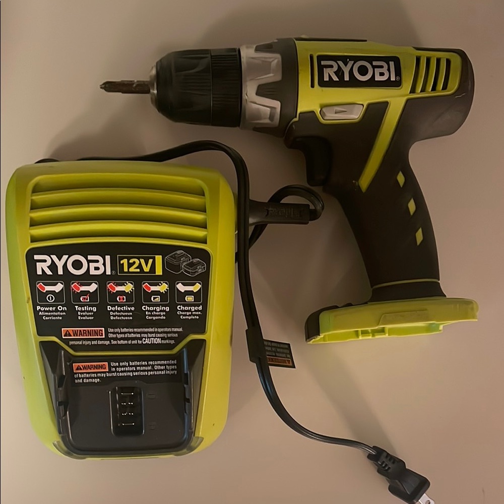 RYOBI 12v Drill and Charger